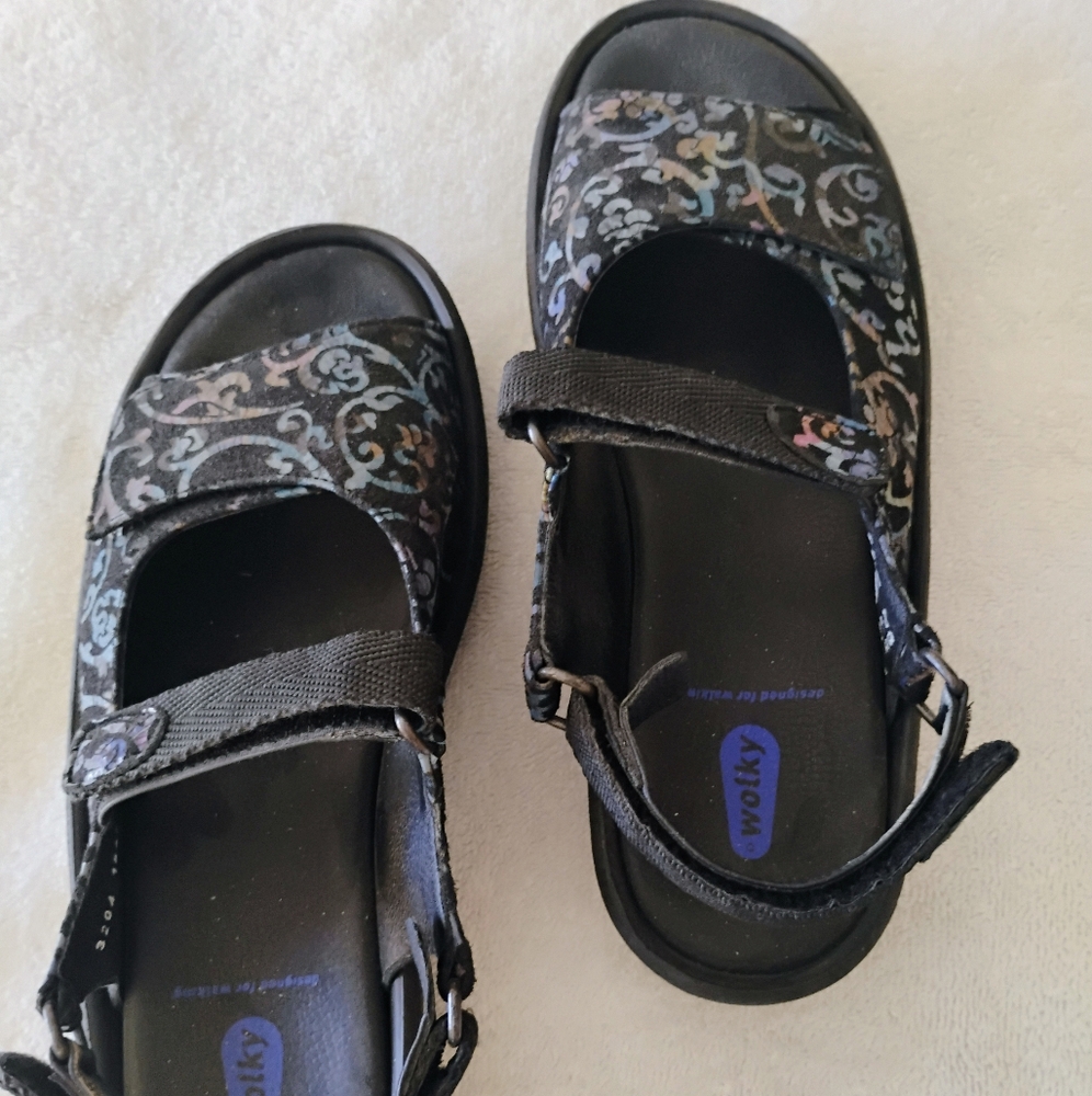 Wolky multi colored sandals